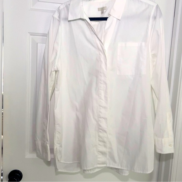 Talbots Tops - Talbots | White Button-Down Blouse | XL